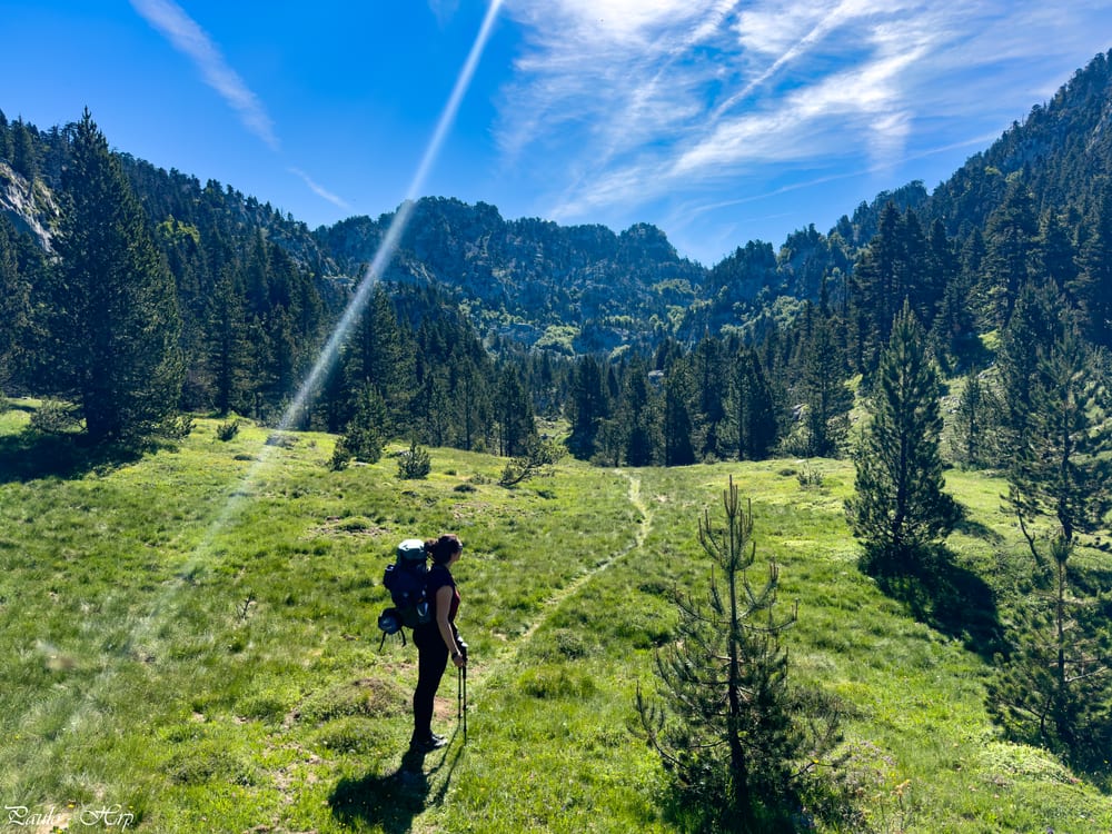 Premier vallon suspendu, et premier sentier agréable